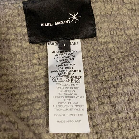 Isabel Marant Women’s wrap Sweater with button cowl neck  |Size: 1| - Picture 3 of 13